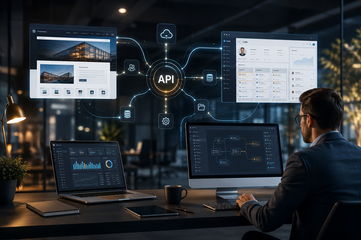 Integraciones API: cómo conectar web, CRM y sistemas internos